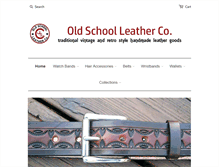 Tablet Screenshot of oldschoolleather.com